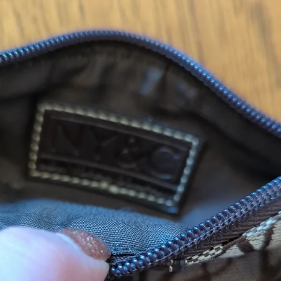 New York & Company Brown Monogram Wristlet - Picture 5 of 7